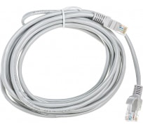 Патч-корд ExeGate UTP-RJ45-RJ45-5e-7,5M-GY, UTP, cat.5e, 7,5м, серый (190990)