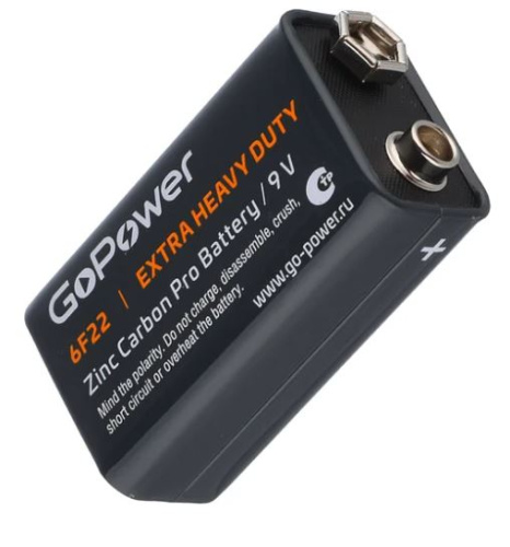 Батарейки GoPower 9V крона (00-00015598) (1шт) Батарейки GoPower 9V крона (00-00015598) (1шт)