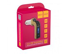 FM-трансмиттер BLUETOOTH G7 (SDHC, USB, AUX) белый DREAM (280851)
