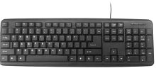 Клавиатура Gembird KB-U-103-RU Standard keyboard, USB, RU layout, black