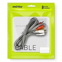 Кабель Smartbuy 3xRCA (M) - 3xRCA (M) 3м  (KA-233-125)