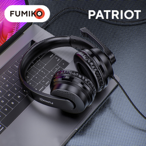 Игровые наушники FUMIKO PATRIOT черные фото 5