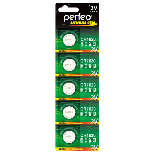 Батарейка CR1620 Perfeo (1шт)