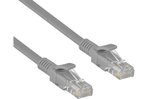 Патч-корд ExeGate UTP-RJ45-RJ45-5e-15M-GY, UTP, cat.5e, 15м, серый