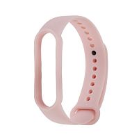 Ремешок силиконовый для Mi Band 5/6/7 Xiaomi (кремовый)